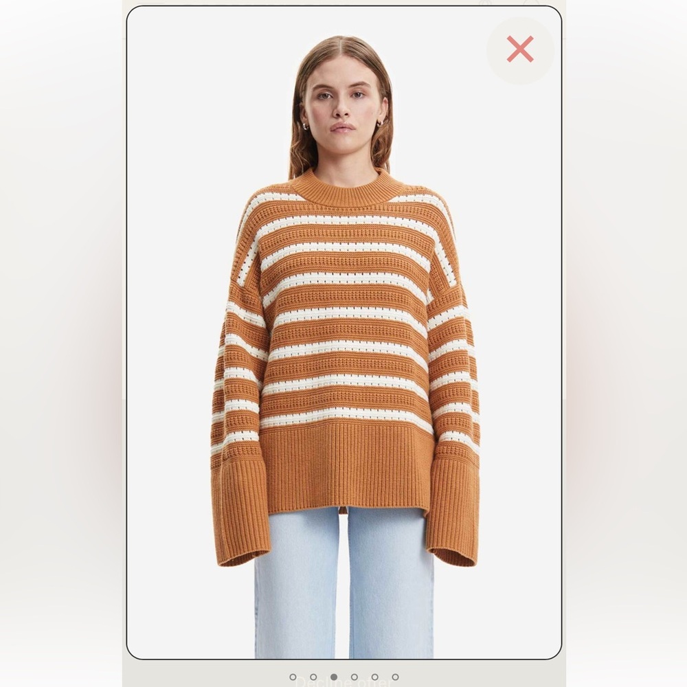 Samsøe & Samsøe | Raili Crew Neck Sweater | Brown Sugar | Small
